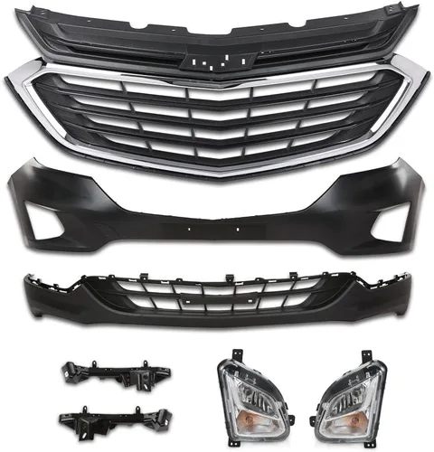 Vista 15 de G-PLUS Conjunto de rejilla de parachoques delantero Body Kits 13 piezas compatible con Toyota 4Runner Limited 2014-2019