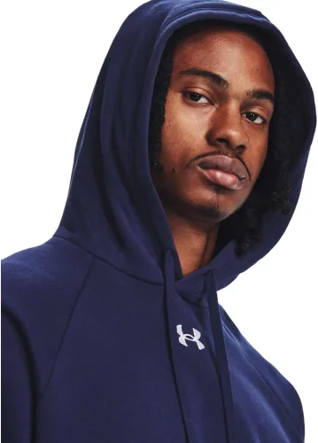 Vista 4 de Under Armour Rival - Sudadera de vellón con capucha para hombre