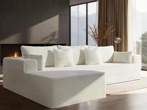 Vista 47 de Sofá modular de gran tamaño de 108 pulgadas, cómodo sofá deshuesado en forma de U para sala de estar, asientos extra profundos, sin montaje, sofá