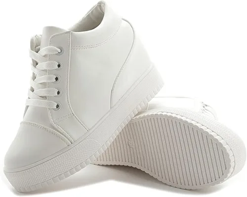 Vista 4 de Zapatos de tacón alto para mujer suela suave color sólido elevador plataforma de plataforma para estudiantes