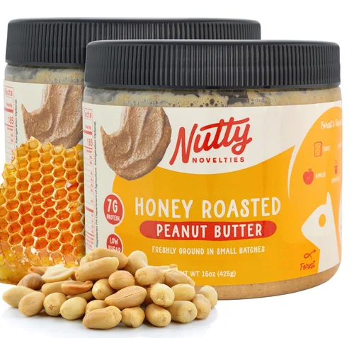 Vista 16 de Nutty Novelties Mantequilla de maní picante con miel de habanero - Alta en proteínas, baja en azúcar, mantequilla de maní saludable - Maní