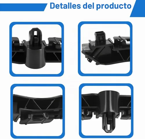 Vista 6 de Soporte de retención para parachoques delantero Compatible con Dodge Avenger 2011-2014 Reemplaza 68081559AA