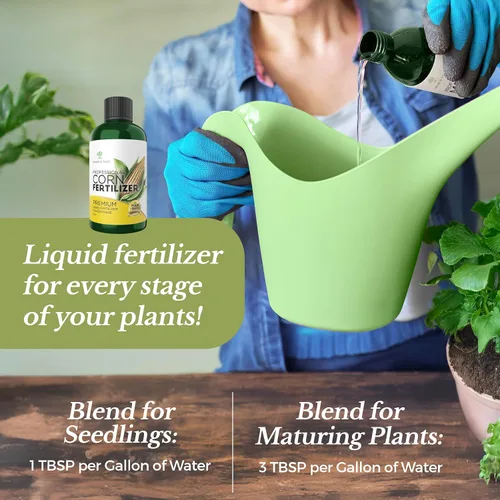 Vista 3 de Fertilizante de maíz profesional líquido 5-1-5 concentrado de 8 onzas, fertilizante de planta de maíz premium, fertilizante líquido para plantas