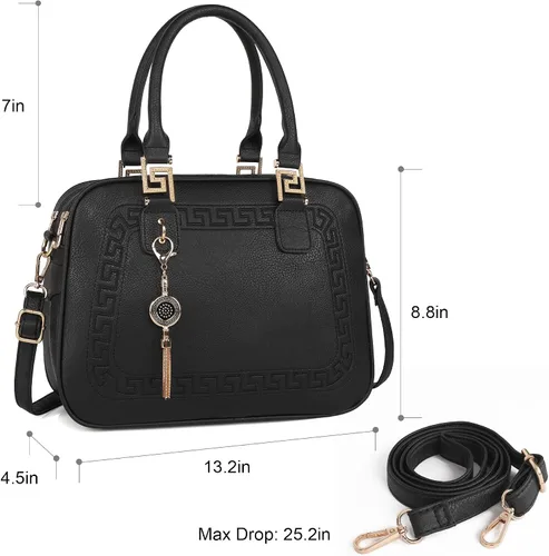 Vista 6 de Montana West Bolso pequeño con asa superior para mujer, bolso cruzado