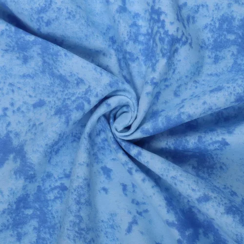 Vista 2 de Mook Fabrics - Tela de franela Snuggy Marble Collection Lt Blue [43 pulgadas de ancho] - Doble cepillado, material 100% algodón para acolchado LT