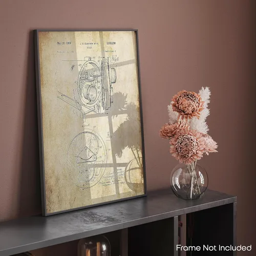 Vista 8 de Inspirational Wall Art Co. - Caldera - Herramientas de fontanería para soldadura, tubos de fontanero, carteles de patente vintage, impresión