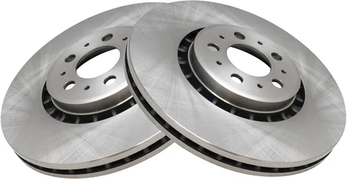 Vista 6 de TRQ Kit de pastillas de freno delantero y rotor, kit químico de freno, pastillas de freno de cerámica compatible con Volvo XC90 2003-2009