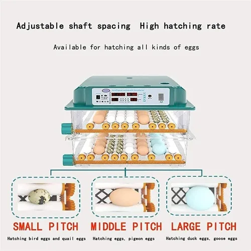 Vista 4 de Incubadora automática de pollo para criar huevos 98/120 Incubadora automática de huevos Incubadora de huevos de ganso pájaro Incubadora