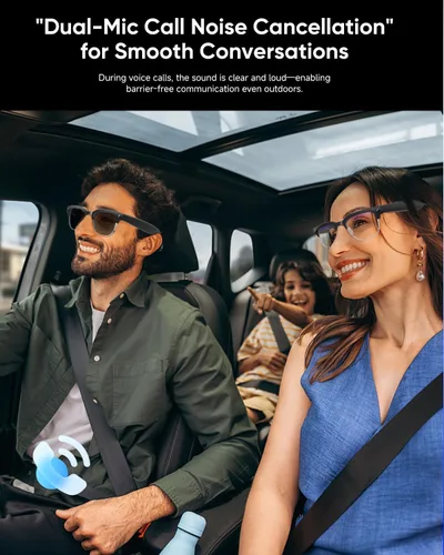Vista 6 de Lentes AI con cámara, 4K con audio, Bluetooth AI con GPT de chat para hombres, más de 160 idiomas, grabación de video de 8 MP, lentes inteligentes