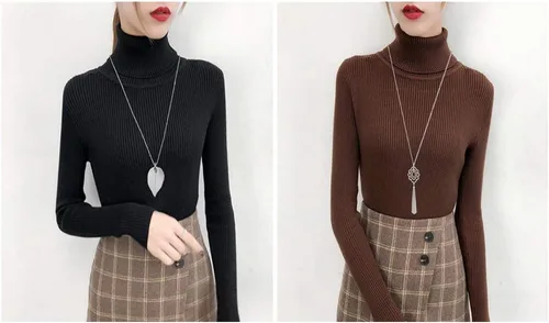 Vista 6 de Juego de 3 collares largos con colgante para mujer, diseño de nudo, disco, círculo, borla