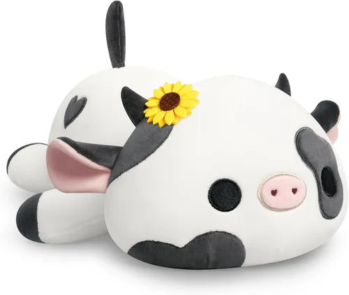 Vista 12 de Onsoyours Lindo peluche de vaca, suave peluche de aguacate amoroso, juguete de peluche esponjoso, almohada de aguacate, regalo para niños