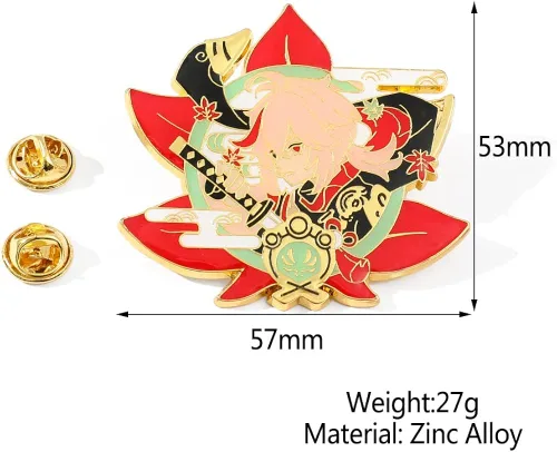 Vista 2 de Genshin Impact - Broche de esmalte para cosplay colección de alfileres de solapa de metal anime Genshin Impact Keqing Xiao exquisitos broches joyas