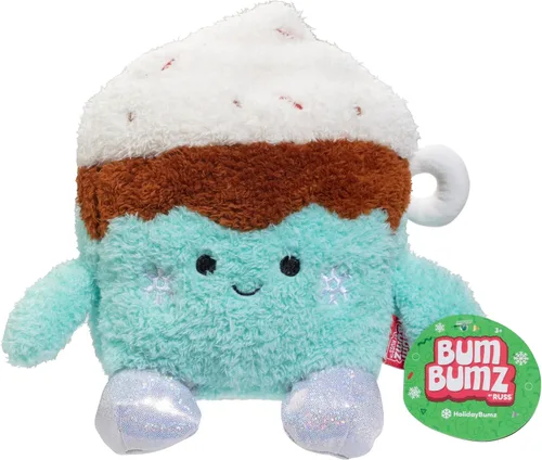 Vista 8 de BumBumz Cafetera Grande de 7.5 Pulgadas Peluche Sensorial con Peso - Con Licencia Oficial - Juguete de Animal de Peluche Suave, Esponjoso, Lindo