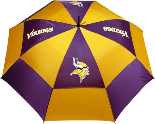 Vista 15 de Team Golf NFL San Francisco 49ers - Paraguas de golf de 62 pulgadas con funda protectora, diseño de protección contra el viento de doble toldo