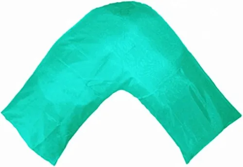 Vista 5 de TAOSON - Funda de almohada corporal de satén sedoso y suave, funda de almohada, protector de almohada, funda de cojín con cremalleras