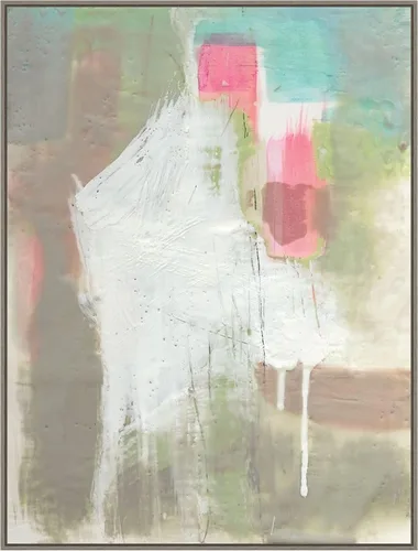 Vista 18 de Amanti Art Framed Canvas Wall Art 24x18 Retro Splash II by Jennifer Goldberger, Framed Wall Art Canvas, Abstract Artwork, Traditional Decor, Medium
