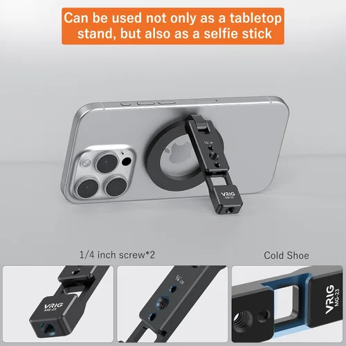 Vista 7 de VRIG MG-23 - Soporte magnético para teléfono compatible con Magsafe para iPhone 17 16 15 14 13 12 Pro Max Plus Series, adaptador de montaje