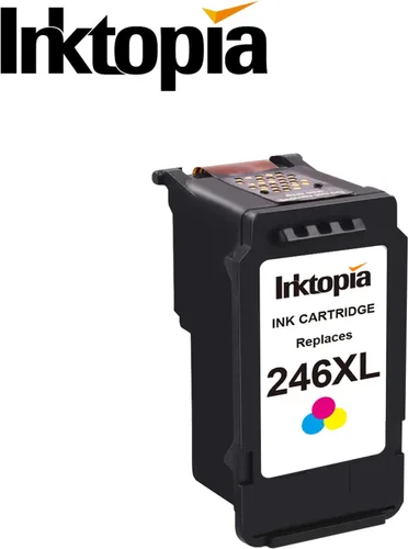 Vista 8 de Inktopia Cartucho de tinta remanufacturado CL-246XL Single Tri-Color Compatible con Canon MG2520 MG2920 MG2922 MG2420 MG2522 MG2525 MG3020 MX490