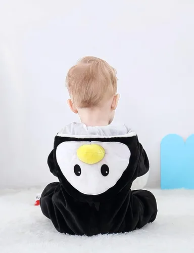 Vista 8 de BJWEO - Lindo disfraz para bebé, niñas y niños pequeños y recién nacidos, disfraz de Navidad, Halloween, enterizo de invierno, piyamas de cosplay
