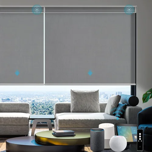 Vista 19 de SmartWings Persianas Enrollables Inteligentes Motorizadas con Filtro de Luz, Persianas Eléctricas con Control Remoto para Ventanas Compatibles