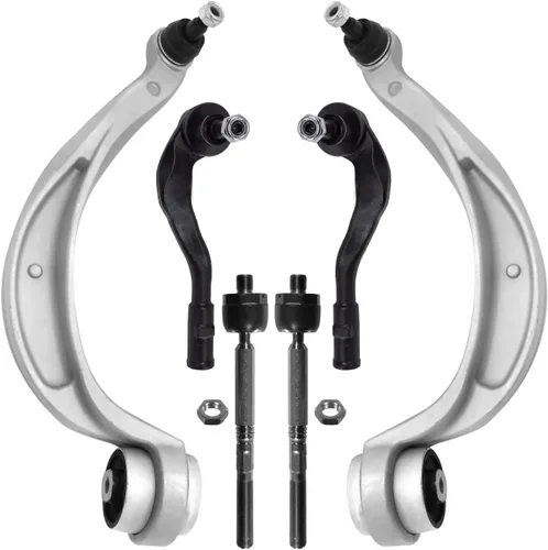 Vista 129 de Detroit Axle - Kit de extremo delantero para Chrysler 300 Dodge Charger 2011-2023 Challenger, 2 Lower Rearward Control Arms 2 Outer Tie Rods 2