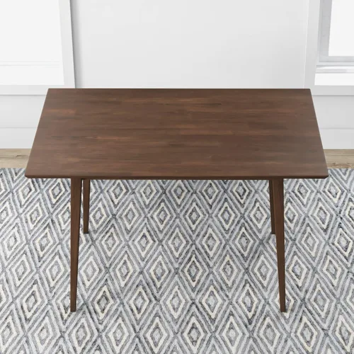 Vista 2 de Modern Style Solid Wood Rectangular Dining Kitchen Table FZ478