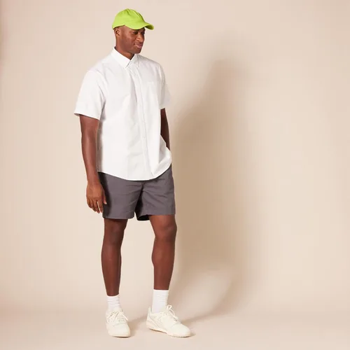 Vista 8 de Tienda Essentials Camisa Oxford de manga corta con bolsillo para hombre