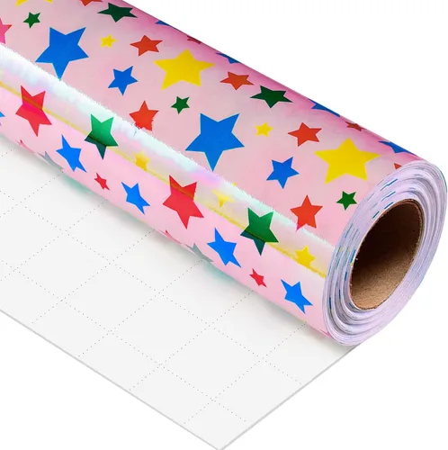 Vista 15 de Burymento Papel de regalo de tablero de ajedrez azul, papel de regalo para cumpleaños, baby shower, San Valentín, día de la madre, graduación, boda