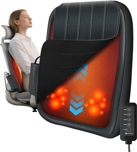 Vista 7 de CooCoCo Masajeador inalámbrico de cuello y espalda con calor, amasamiento