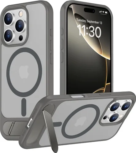 Vista 183 de Funda para iPhone 11 con compatibilidad magnética, [Soporte invisible incorporado][Compatible con MagSafe]
