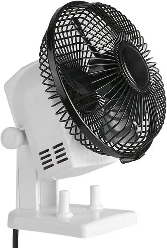 Vista 8 de Dioche Mini ventilador eléctrico de uñas con flujo de aire de 13 W de alto, ventilador de escritorio portátil con 2 ajustes de velocidad