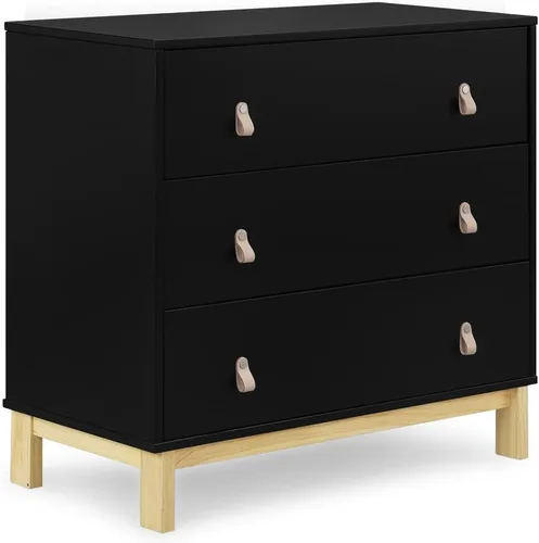 Vista 13 de babyGap Legacy 3 Drawer Dresser with Leather Pulls and Interlocking Drawers by Delta Children, Ebony/Natural Ébano/Natural
