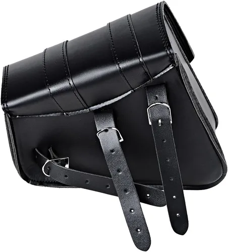 Vista 6 de Astra Depot Compatible con Harley Sportster XL883 XL1200 Alforja Solo con Brazo Oscilante de Cuero PU Negro (Izquierda y Derecha)