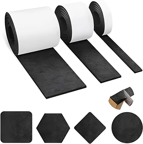 Vista 4 de Tiras de fieltro multifuncionales antideslizantes antideslizantes cortables rollo de fieltro 3 piezas para silla