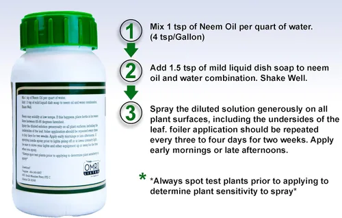 Vista 3 de Viagrow® Extracto orgánico de semillas de aceite de neem prensado en frío, protección natural de plantas (paquete de 1) / Un producto de The Harvest
