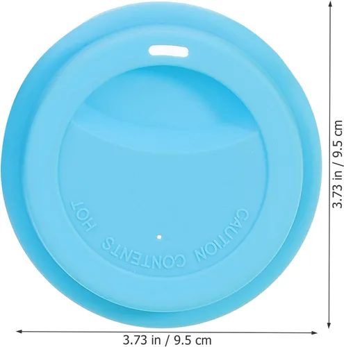 Vista 2 de 6 fundas de silicona para tazas, reutilizables, a prueba de polvo, para tazas y vasos, ajuste universal, material de silicona de grado alimenticio