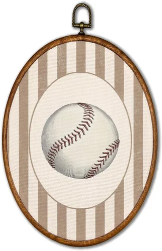 Vista 45 de KSDUT Arte de Pared de Béisbol Vintage - Arte de Pared Deportivo Retro de Moda Marco de Lienzo Colgante con Impresiones, Galería Deportiva