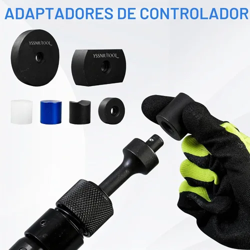 Vista 7 de Juego de cinceles de martillo neumático multifuncional, 25 piezas, kit de martillo neumático, martillo neumático de retención de cambio rápido