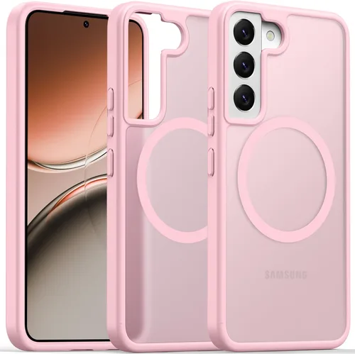 Vista 87 de Oterkin Funda magnética para Samsung Galaxy A17 mate, funda de teléfono A17 compatible con MagSafe esmerilada, translúcida, a prueba de golpes Negro