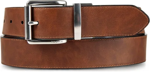 Vista 2 de Nautica Cinturón reversible para hombre con patrón de bandera