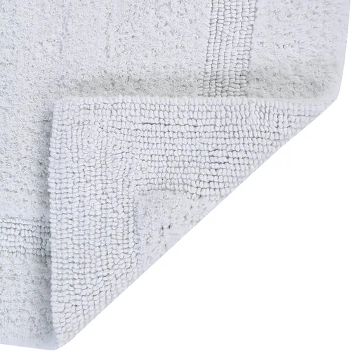 Vista 321 de Better Trends - Juego de 2 alfombras de baño 100% algodón, extra suaves, con borlas, de 17" x 24", alfombra de baño superabsorbente y reversible