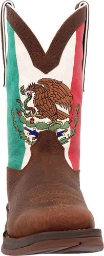 Vista 3 de Durango Botas Western Rebel By Durango con la bandera de México para hombre
