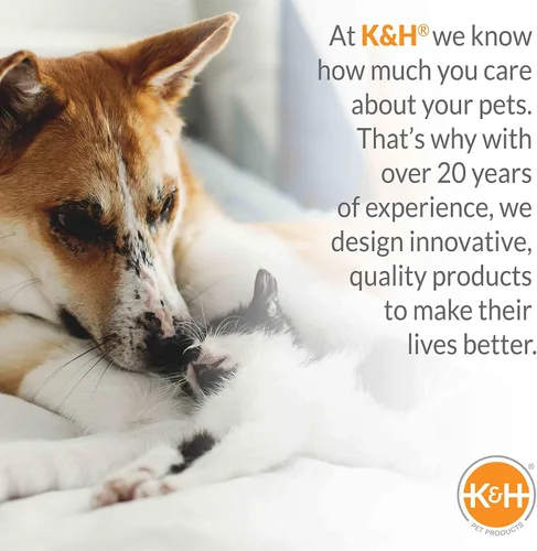 Vista 8 de K&H PET PRODUCTS - Cuna elevada para mascotas con centro de malla, varios tamaños