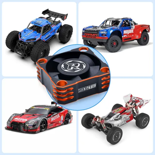 Vista 7 de Ventilador de refrigeración ESC de 1.181 in, disipador de calor RC ESC de 28000 RPM para Turbo ESC con XH Connect para 1/12 1/10 1/8 RC Car ESC