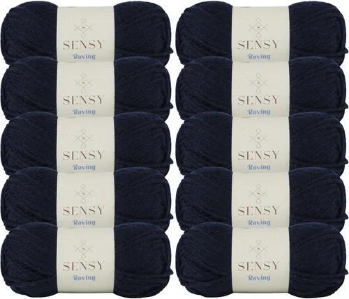 Vista 67 de Sensy Roving - Ovillo de lana multicolor, 3.5 onzas, 132 yardas, calibre 5, voluminoso (otoño)
