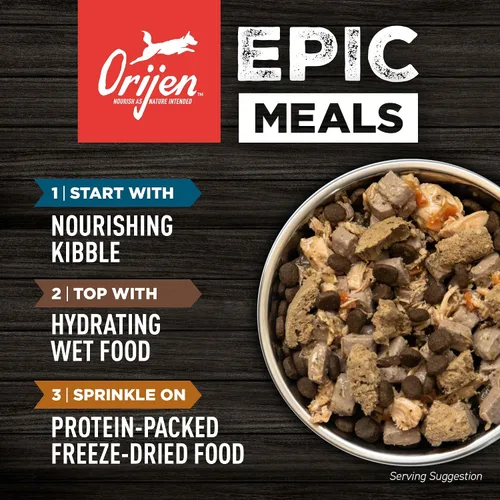 Vista 9 de ORIJEN Amazing Grains - Comida seca para perros con alto contenido de proteínas, receta para cachorros, bolsa de 4 libras
