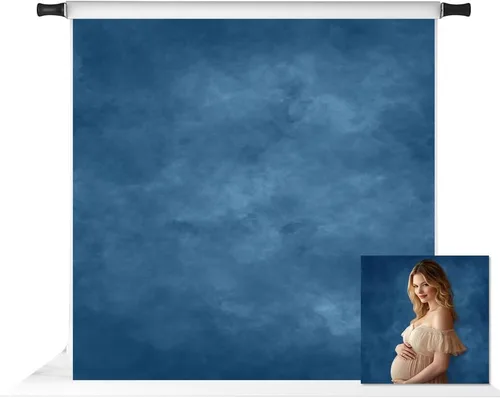 Vista 12 de Kate Telón de Fondo Abstracto Azul de 5 x 7 Pies para Fotografía, Telón de Fondo Azul para Retratos de Estudio, Telón de Fondo de Tela