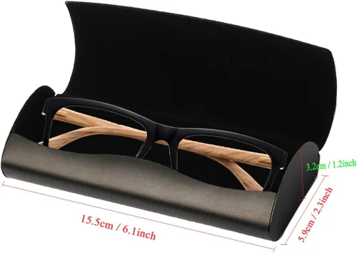 Vista 2 de Caso de gafas para hombres Caso de gafas de aluminio Luz miopía caja de gafas