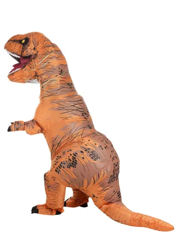 Vista 2 de Disfraz Inflable de T-Rex para Adultos Multicolor