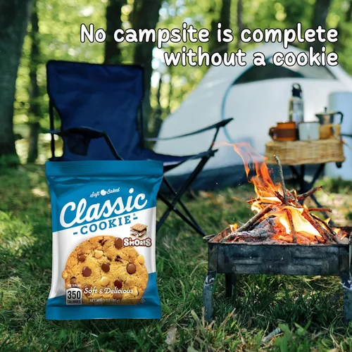 Vista 5 de Classic Cookie, Galletas horneadas suaves, galletas S'mores, 3 onzas, paquete de 8